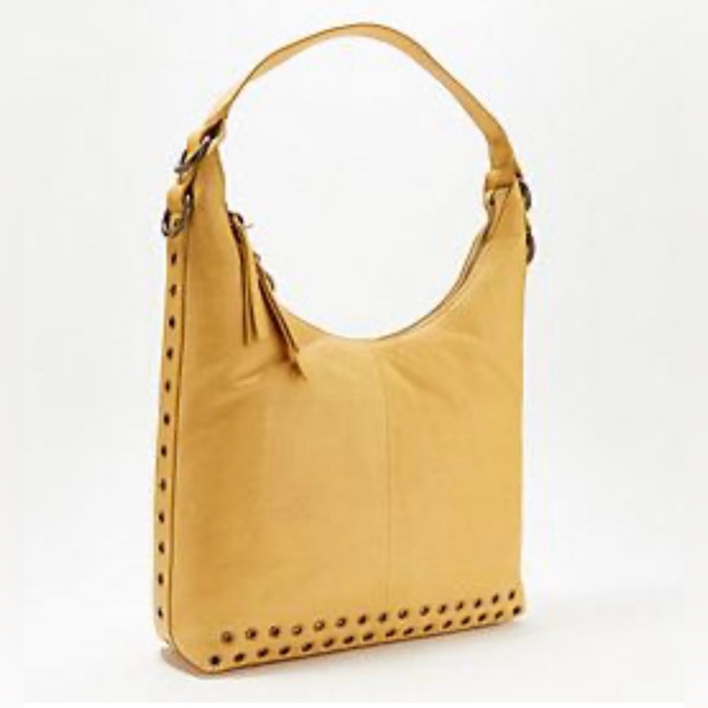 FRYE & CO Evie Leather Hobo Bag - Daffodil Yellow